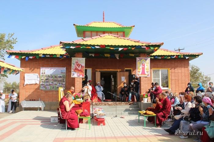 The Head of the Buddhists of Kalmykia Makes a Working Visit to the Lagan District
