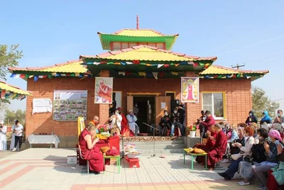 The Head of the Buddhists of Kalmykia Makes a Working Visit to the Lagan District