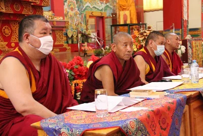 Kalmyk students of the Drepung Gomang monastery have completed their annual exams