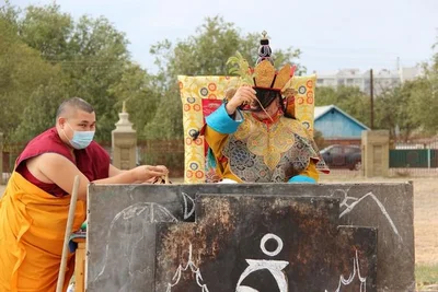 Today the “Jinseg” Ritual Was Held at the Central Khurul