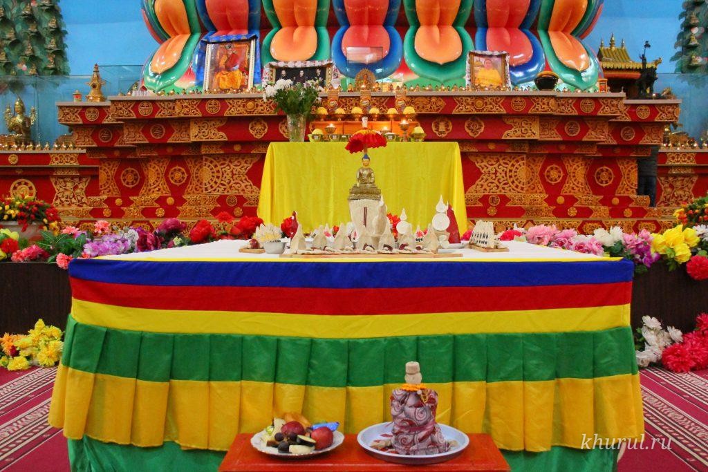 The Ritual “Bilgin zürknä üüdnäs shulms härülh yosn” Was Held at the Central Khurul of Kalmykia