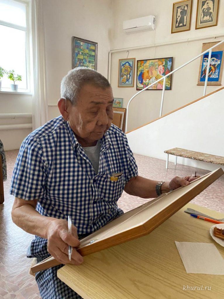Shajin Lama of Kalmykia Telo Tulku Rinpoche met with Honored Artist of Russia Vladimir Vaskin