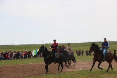 On May 1, equestrian games were held in the village of Ergeninsky in the Ketchenerovsky district, dedicated to the 25th anniversary of the founding of the “Geden Sheddub Choy Korling” monastery and the International Year of Gratitude to His Holiness the 14th Dalai Lama.