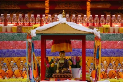 A triple celebration took place at the Central Khurul of Kalmykia