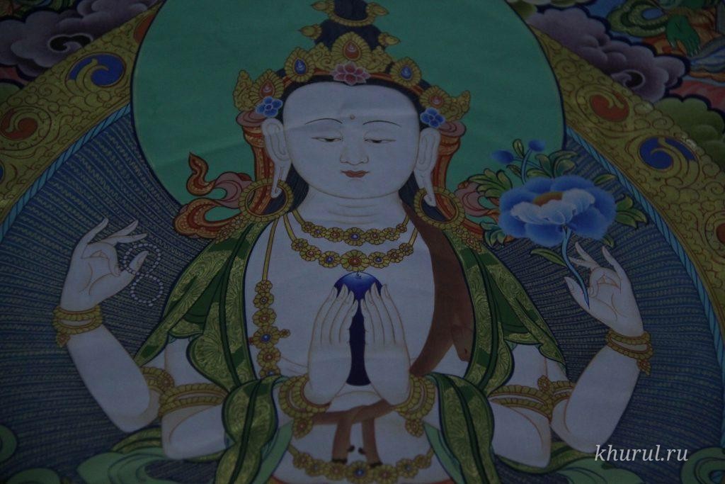 A mandala of Avalokiteshvara, the Buddha of Compassion, has been erected at the Central Khurul of Kalmykia “The Golden Abode of Buddha Shakyamuni.”