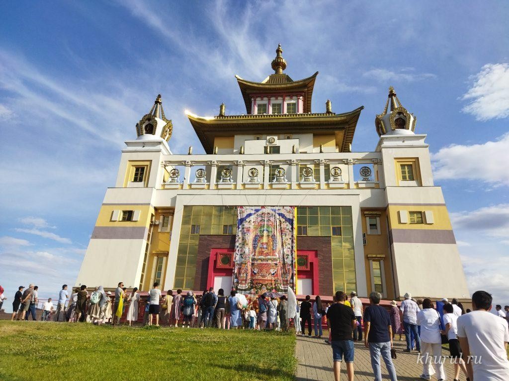 A Large Thangka on the Facade of the Khurul