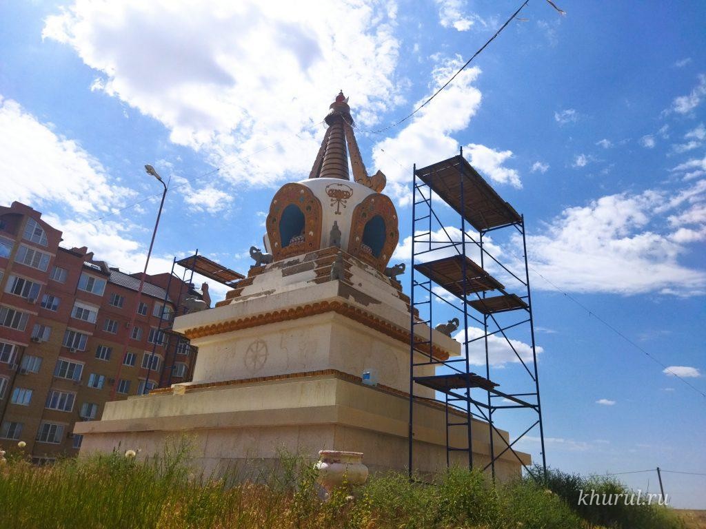 Soon We Will See the Renovated Stupa of Enlightenment in the 9th District of Elista
