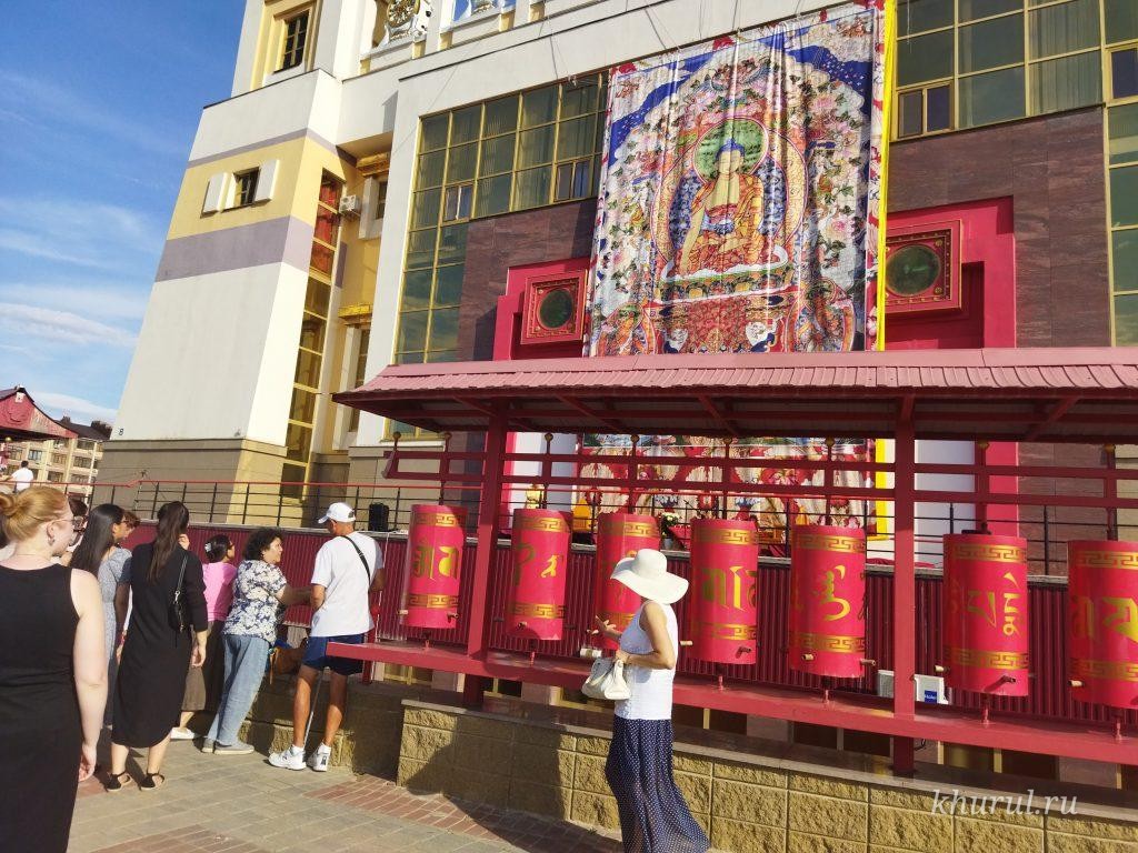 A Large Thangka on the Facade of the Khurul