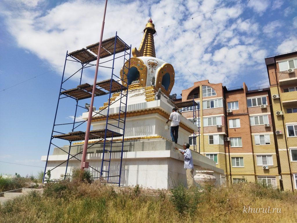 Soon We Will See the Renovated Stupa of Enlightenment in the 9th District of Elista