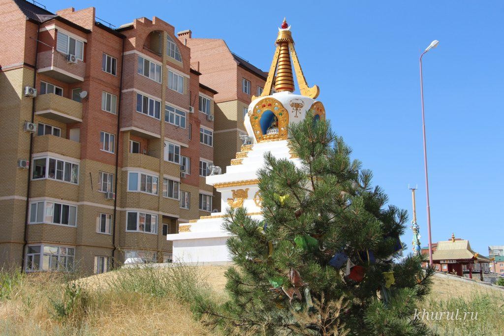 The Enlightenment Stupa in Elista’s 9th District Has Been Restored