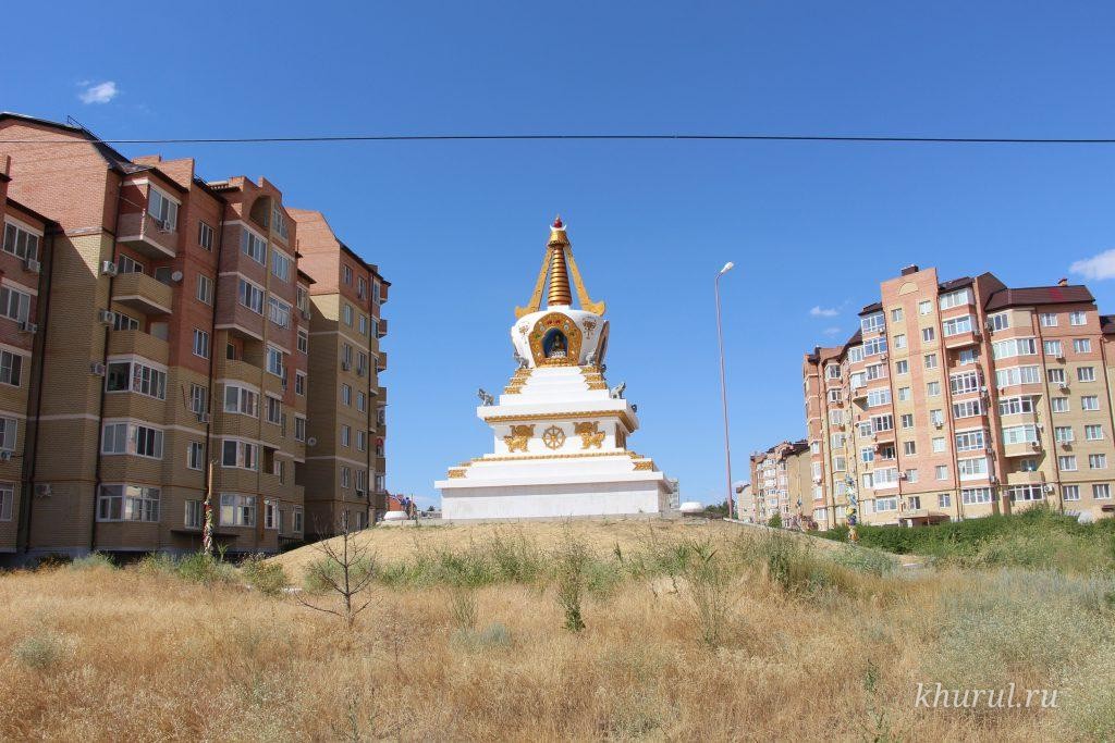 The Enlightenment Stupa in Elista’s 9th District Has Been Restored