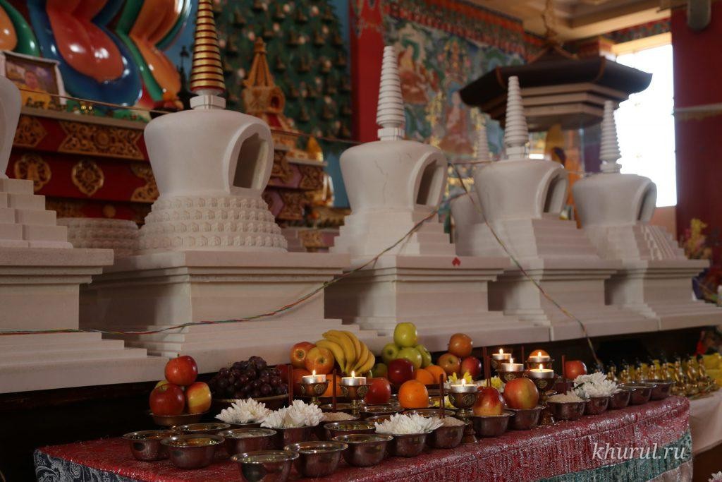 A stupa consecration ritual was held at the Central Khurul