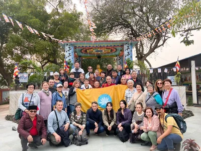 Pilgrims from Kalmykia Returned Home After the Dalai Lama's Teaching in India