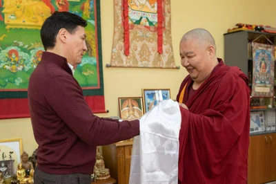 Head of the region Batu Khasikov congratulated Shajin Lama Tenzin Choydak on his appointment to a responsible post.