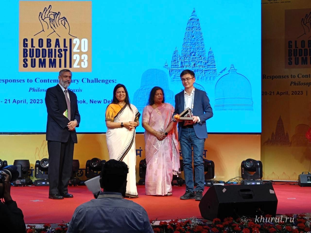 Head of the Central Khurul Administration Yonten-gelung Takes Part in the World Buddhist Summit