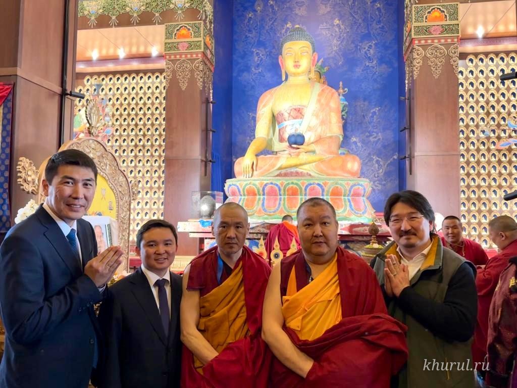 The Shajin Lama of Kalmykia Took Part in the Opening Ceremony of a New Buddhist Temple in Tuva