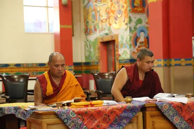 The Venerable Geshe Tenzin Loden Conferred the One-Day Mahayana Vows