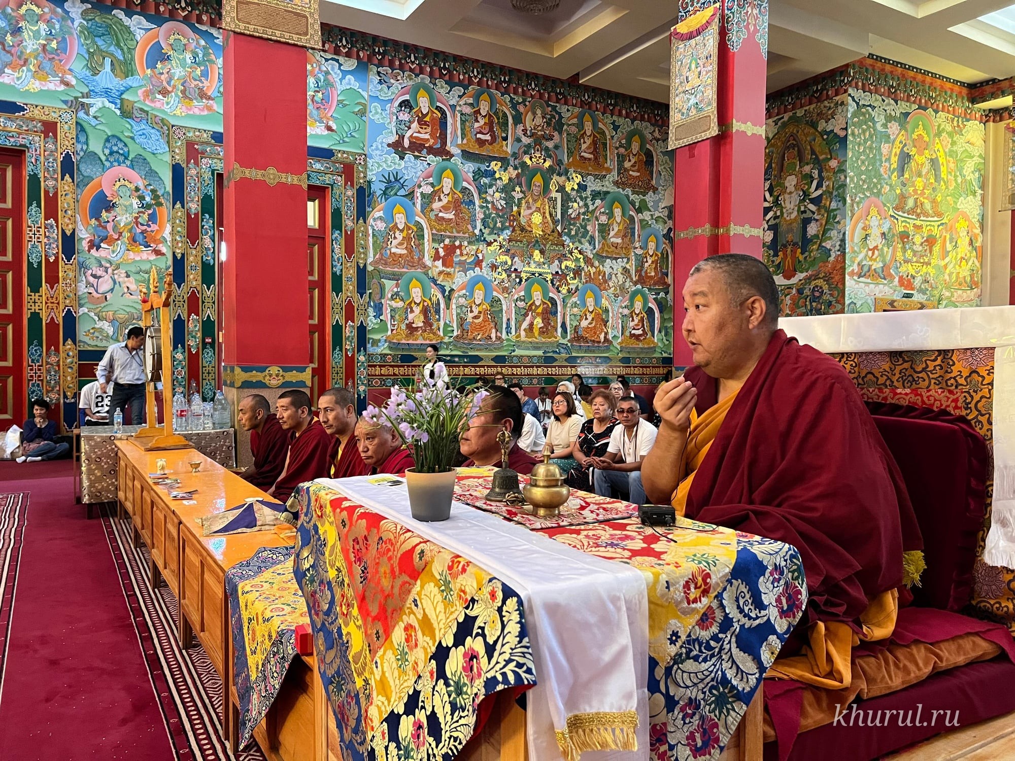 Geshe Lharampa Jigme Gyatso Bestowed a Blessing on the Faithful of Kalmykia