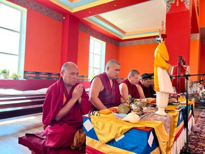 The Lotus Festival in Kalmykia began with an exhibition of Buddhist relics in Lagan