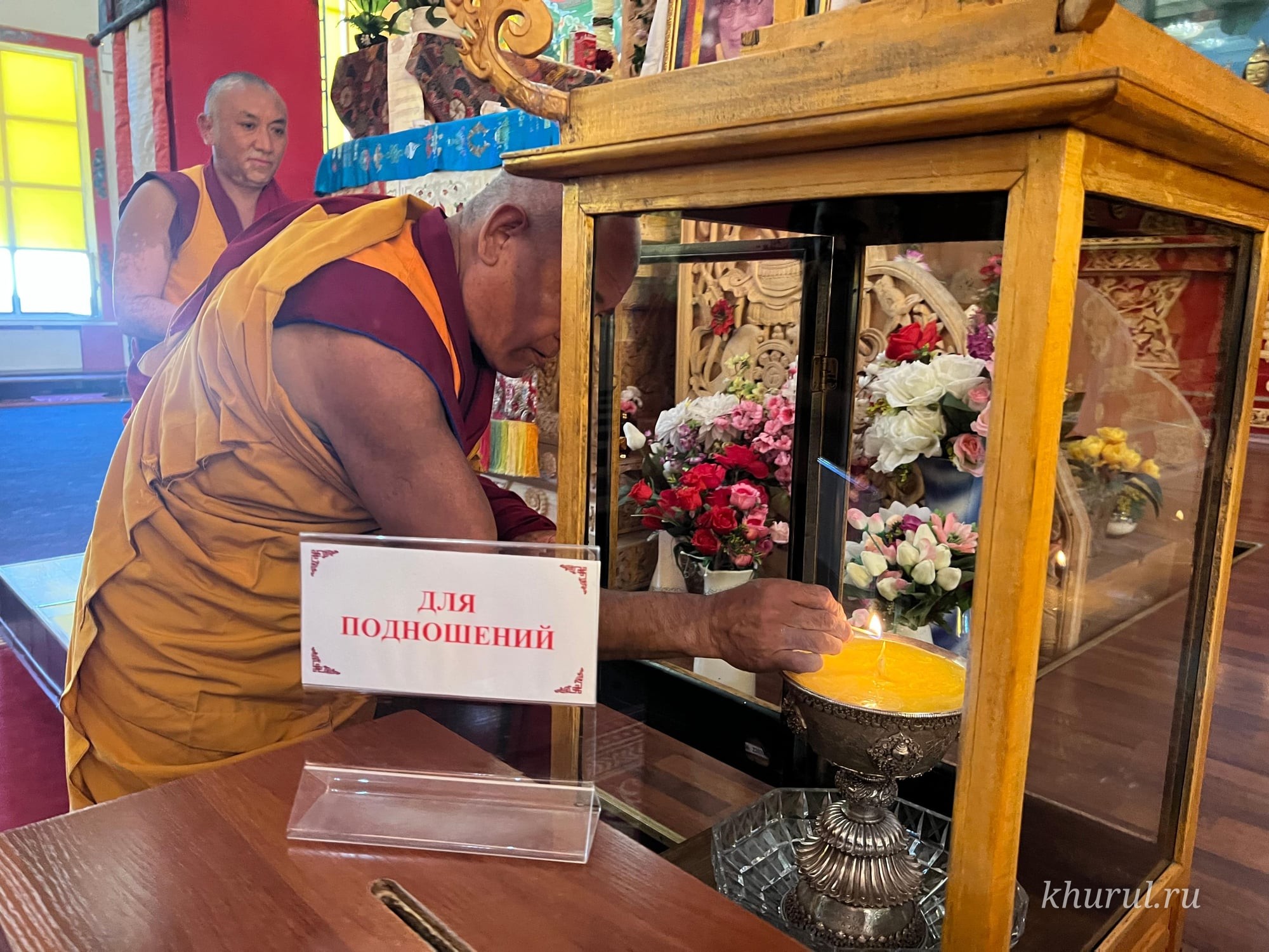 Geshe Lharampa Jigme Gyatso Bestowed a Blessing on the Faithful of Kalmykia
