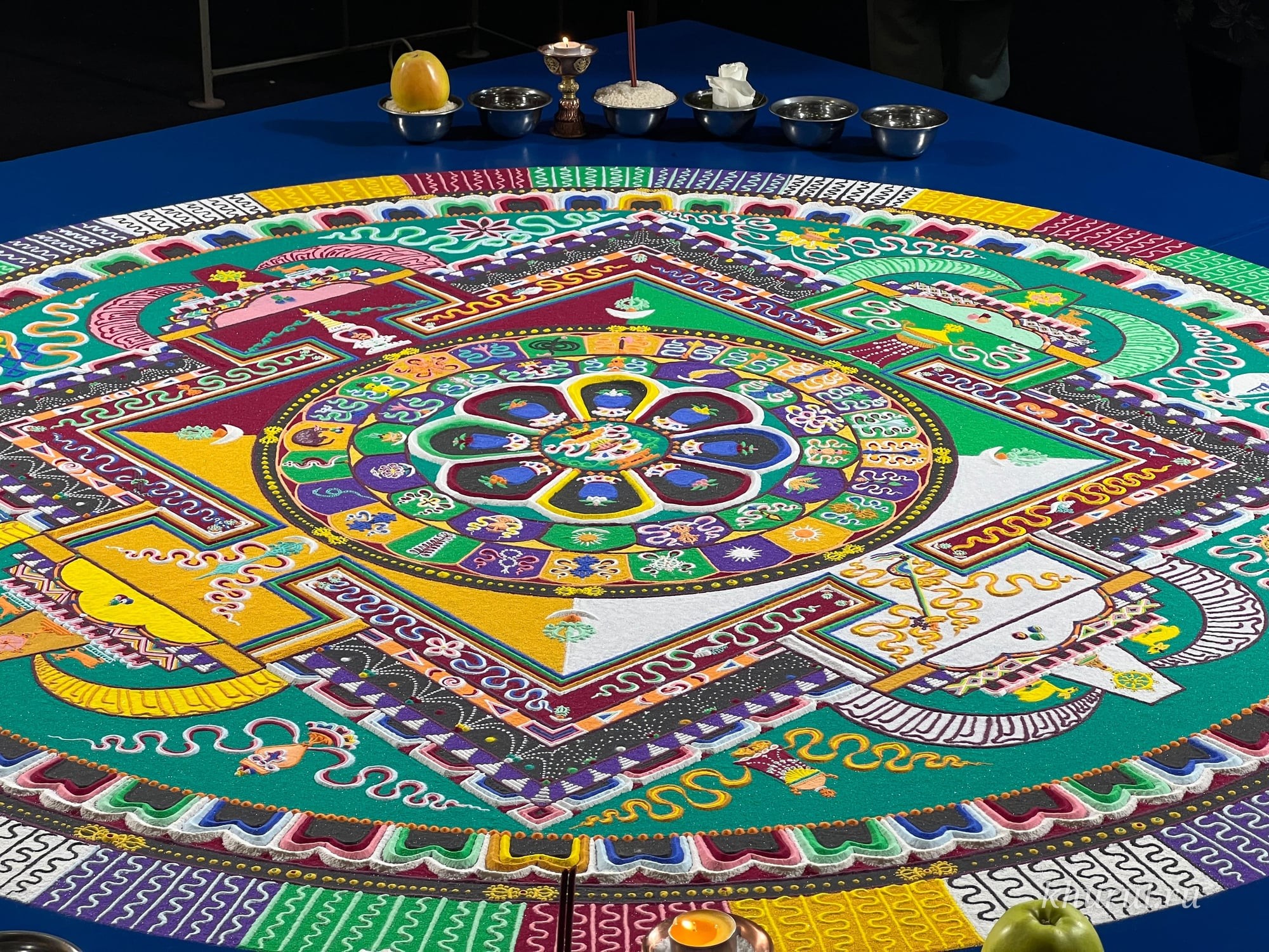 Today the sand mandala consecration ceremony was held at the Central Khurul