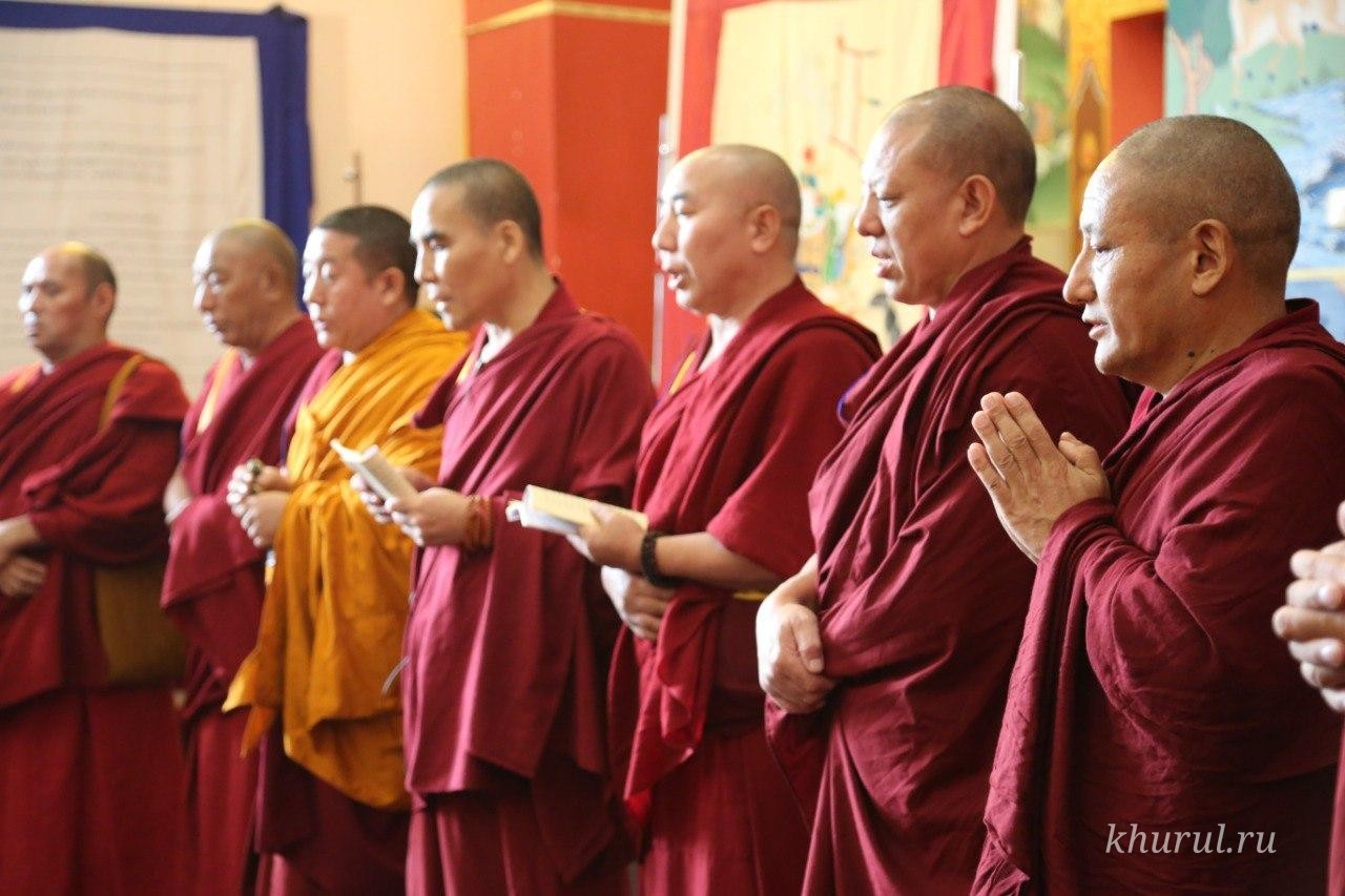 Construction of a sand mandala has begun in Elista