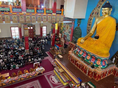In Kalmykia, the faithful took the one-day Mahayana vows in honor of the Buddhist holiday