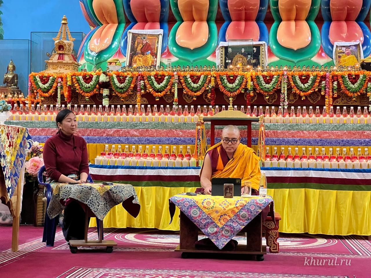 In Kalmykia, the faithful took the one-day Mahayana vows in honor of the Buddhist holiday