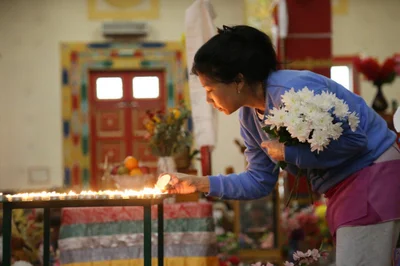 The faithful of Kalmykia offered their prayers to White Tara