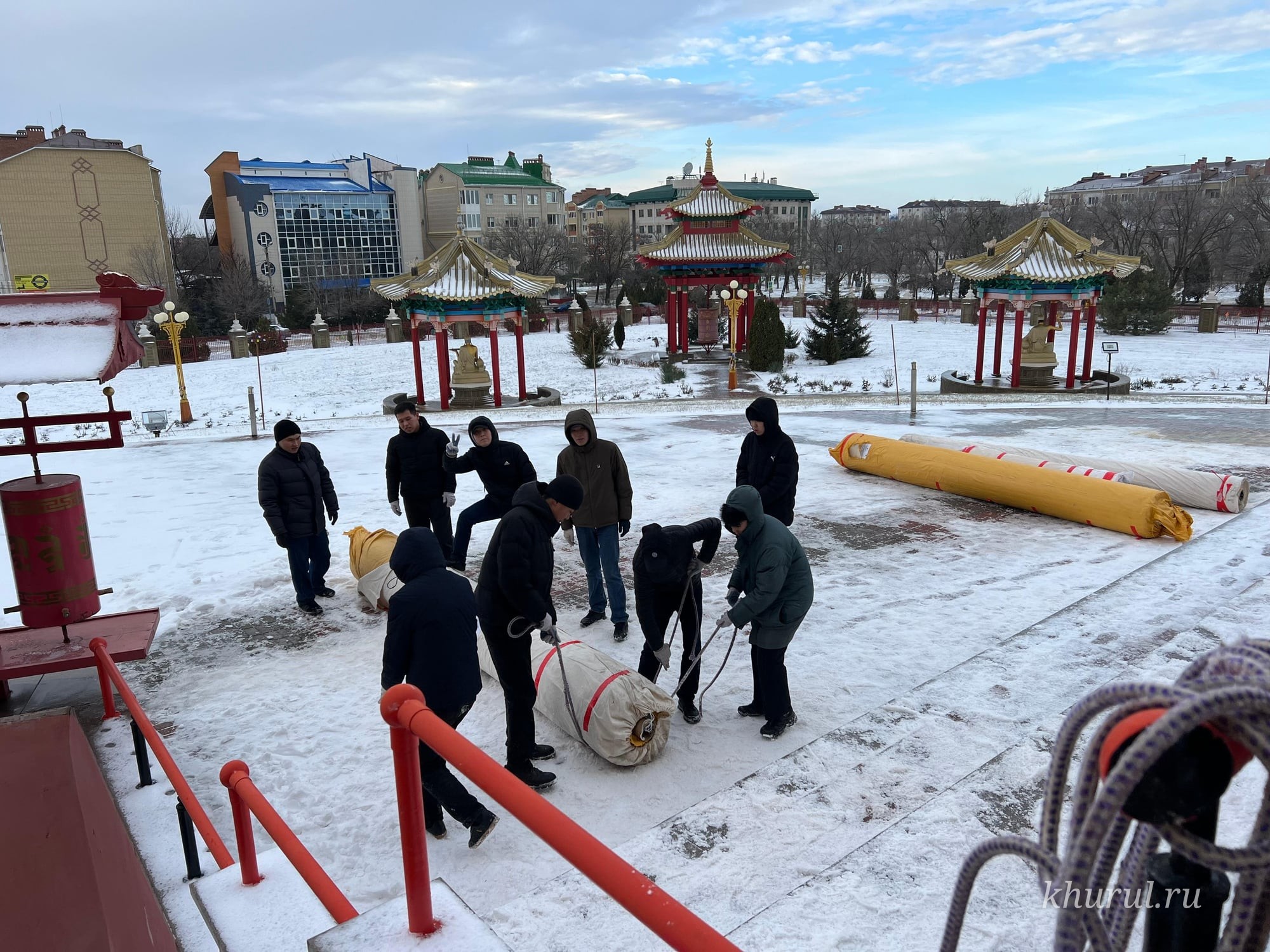 Renovation at “The Golden Abode of Buddha Shakyamuni” Is in Full Swing