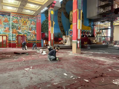 Renovation at “The Golden Abode of Buddha Shakyamuni” Is in Full Swing