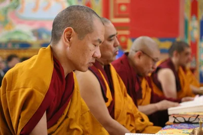 The first day of the Ik Yöräl (Monlam Chenmo) prayer assembly was held in Kalmykia today