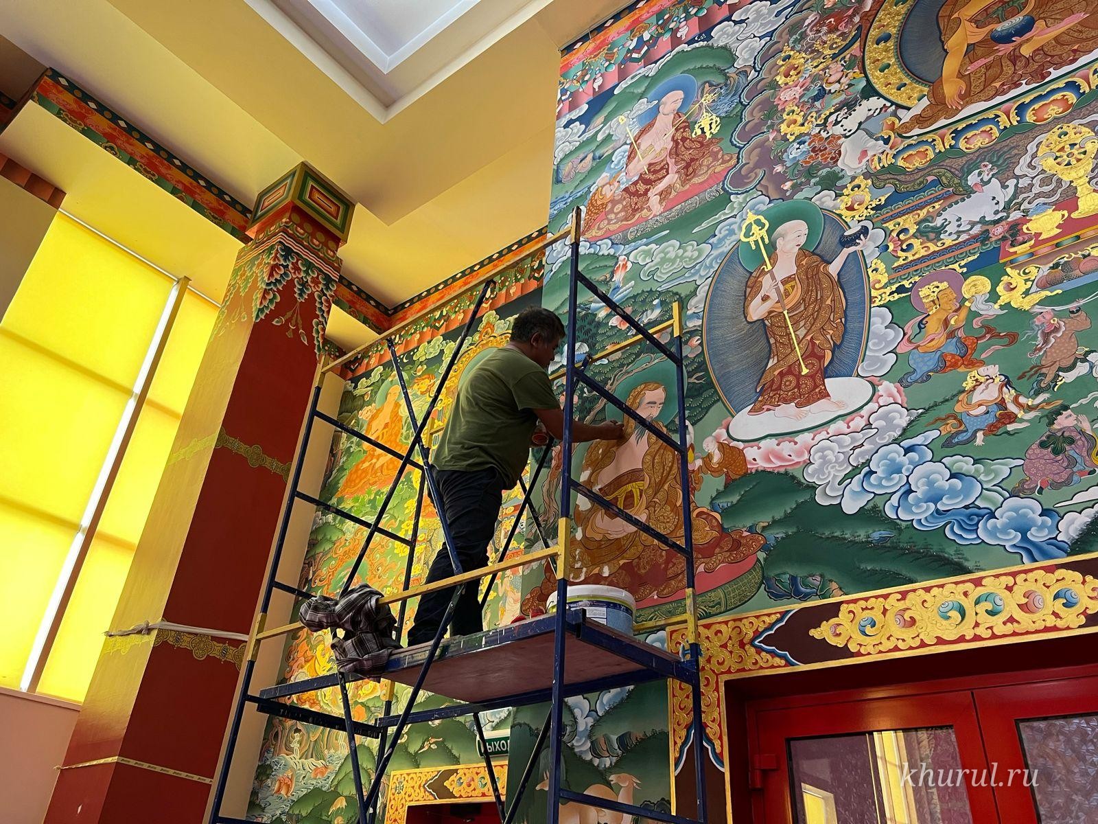 Restoration works continue at “The Golden Abode of Buddha Shakyamuni”