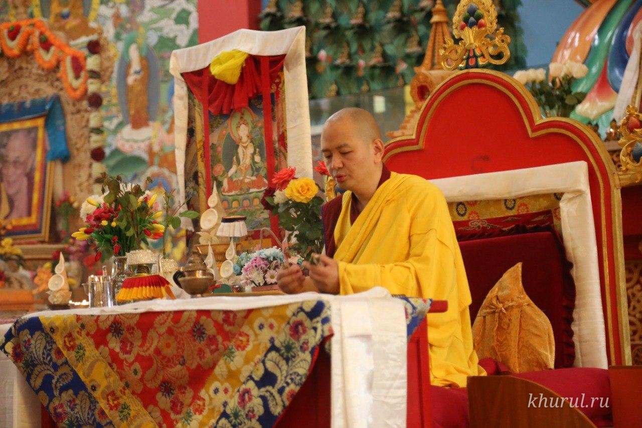 Granting a Long and Happy Life. Today a White Tara Long-Life Empowerment Ritual Was Held in Kalmykia