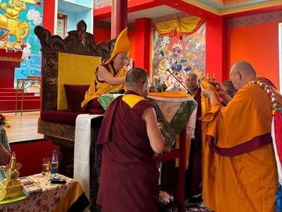 Kundeling Tatsak Rinpoche Visits Lagan District