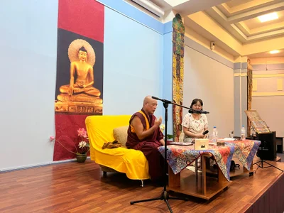 On consciousness, mind, emotions, and the practice of taking Refuge… lectures by the Venerable Geshe Jagba Gyatso continue at the Central Khurul