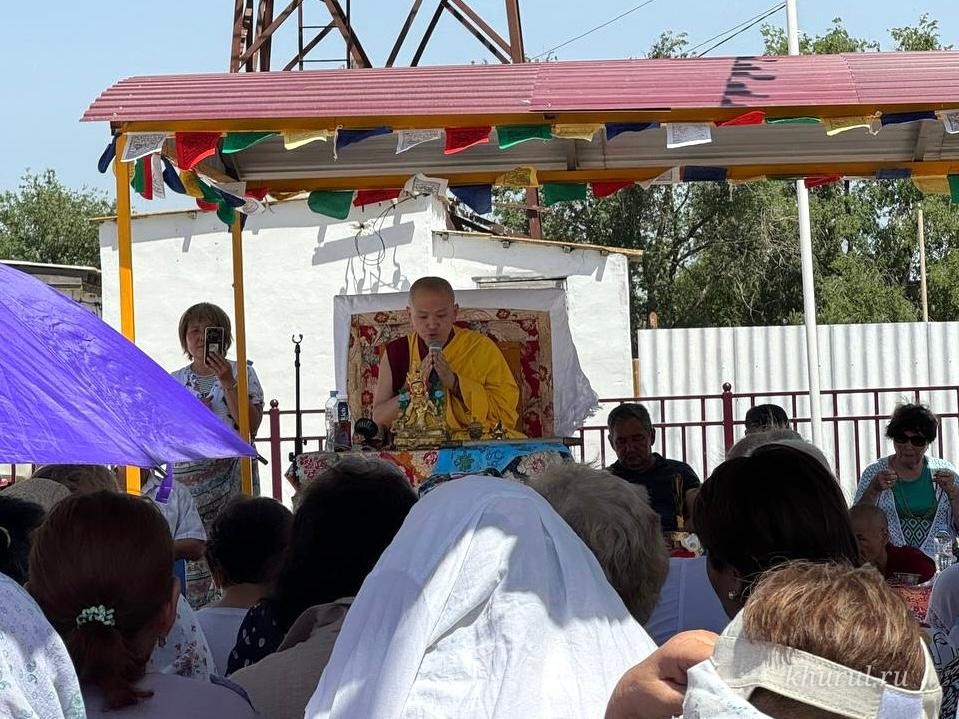 The Pastoral Visit of the Venerable Kundeling Rinpoche to Kalmykia Continues