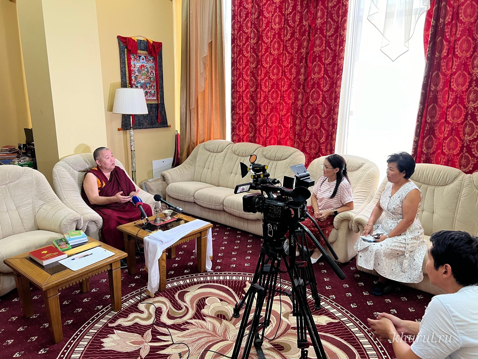 The Shajin Lama of Kalmykia Meets with Representatives of the Republic’s Media