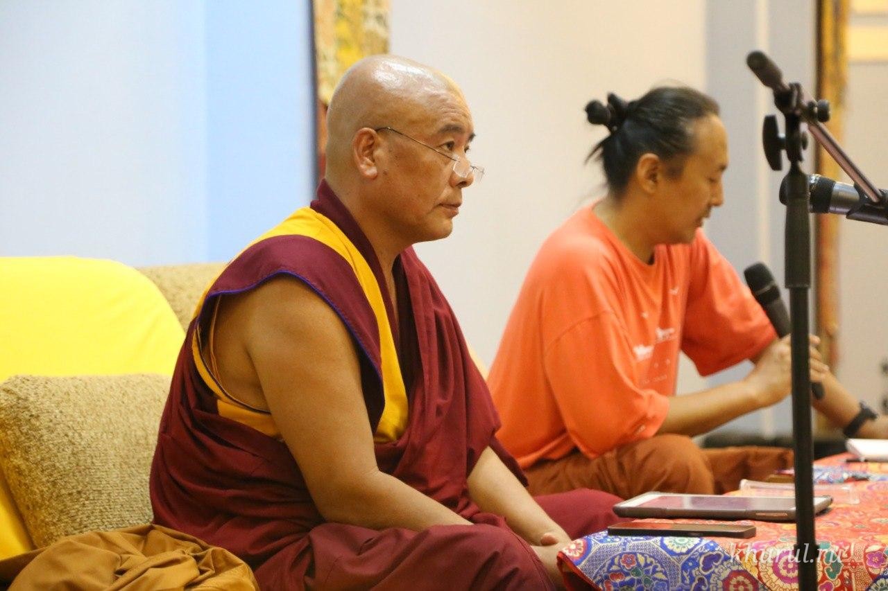 For Two Months the Central Khurul Has Been Holding Daily Teachings by Geshe Lharampa Jagba Gyatso