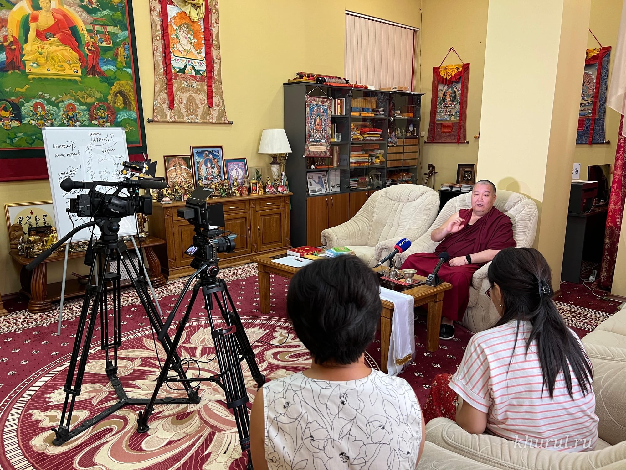 The Shajin Lama of Kalmykia Meets with Representatives of the Republic’s Media