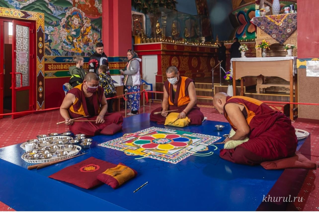 For Two Weeks the Mandala Can Be Viewed at the Central Khurul