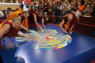 A Green Tara Mandala Dissolution Ceremony Was Held at the Central Khurul