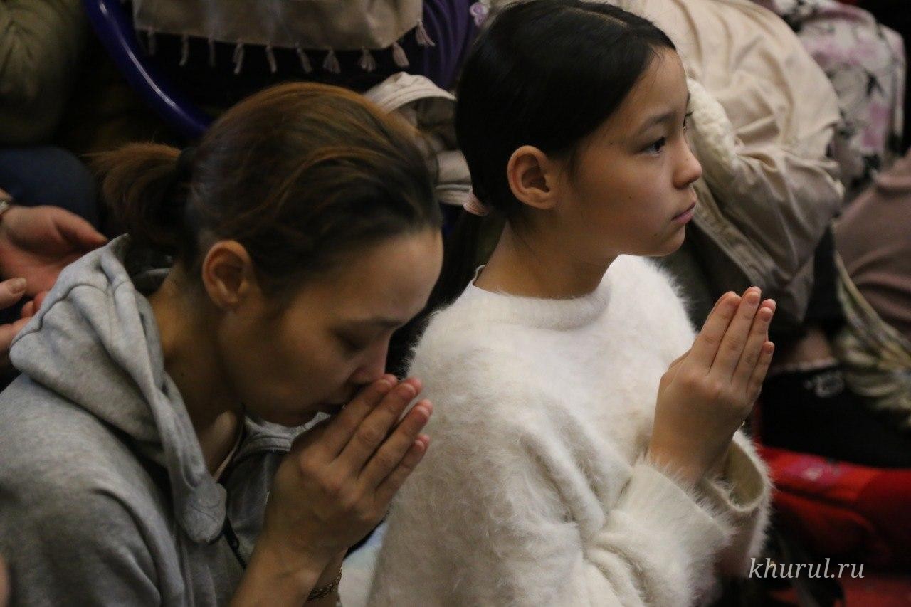 Today the second life-extension ritual “Nas Utdullhn” was held at the Central Khurul