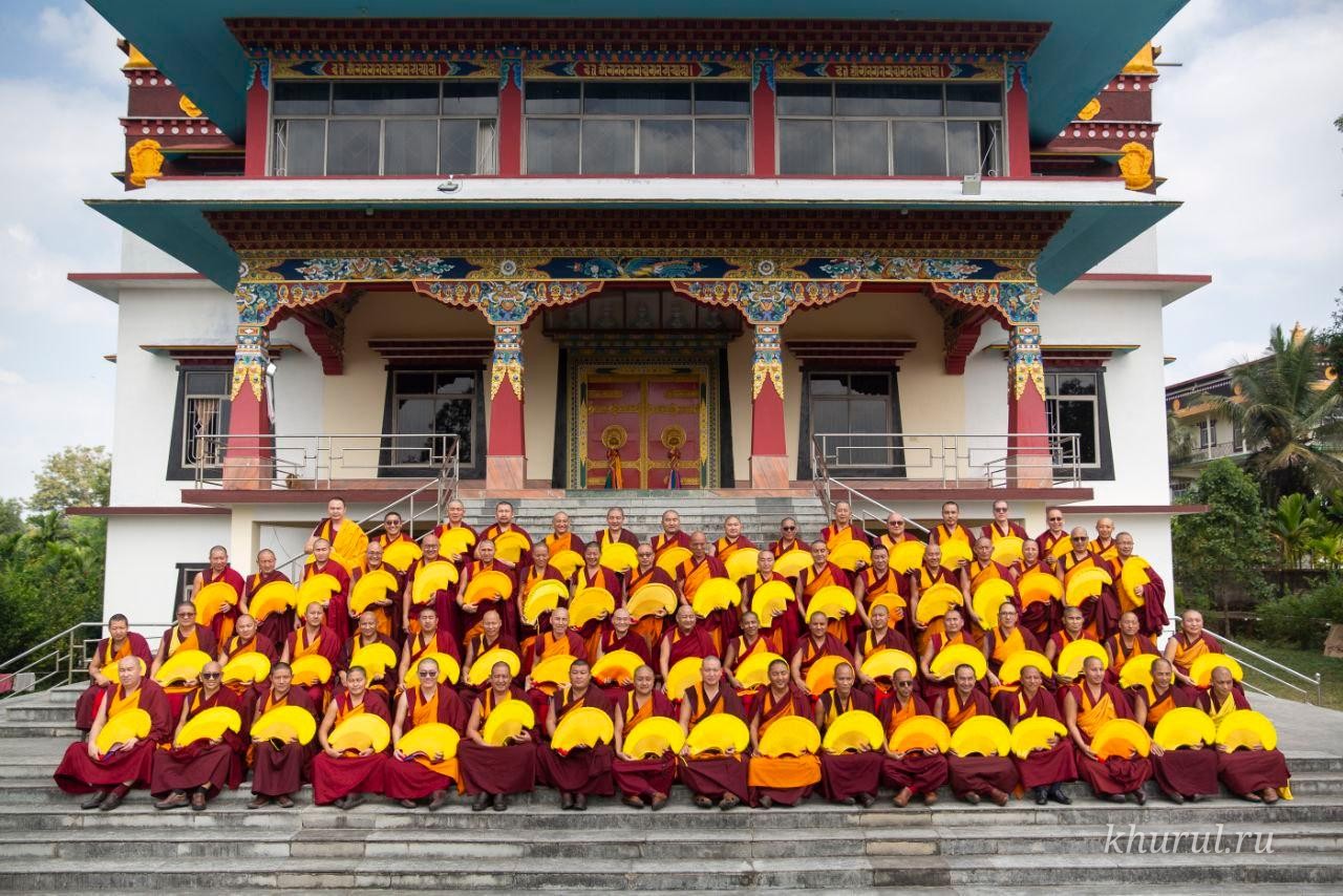 The Monastic Sangha of Kalmykia Congratulates Geshe Lharampa Tenzin Norzang (Sanal Mukubenov)