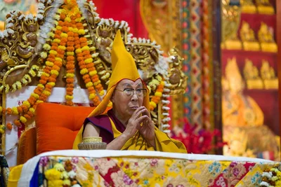 A prayer service for the longevity of His Holiness was held in India today