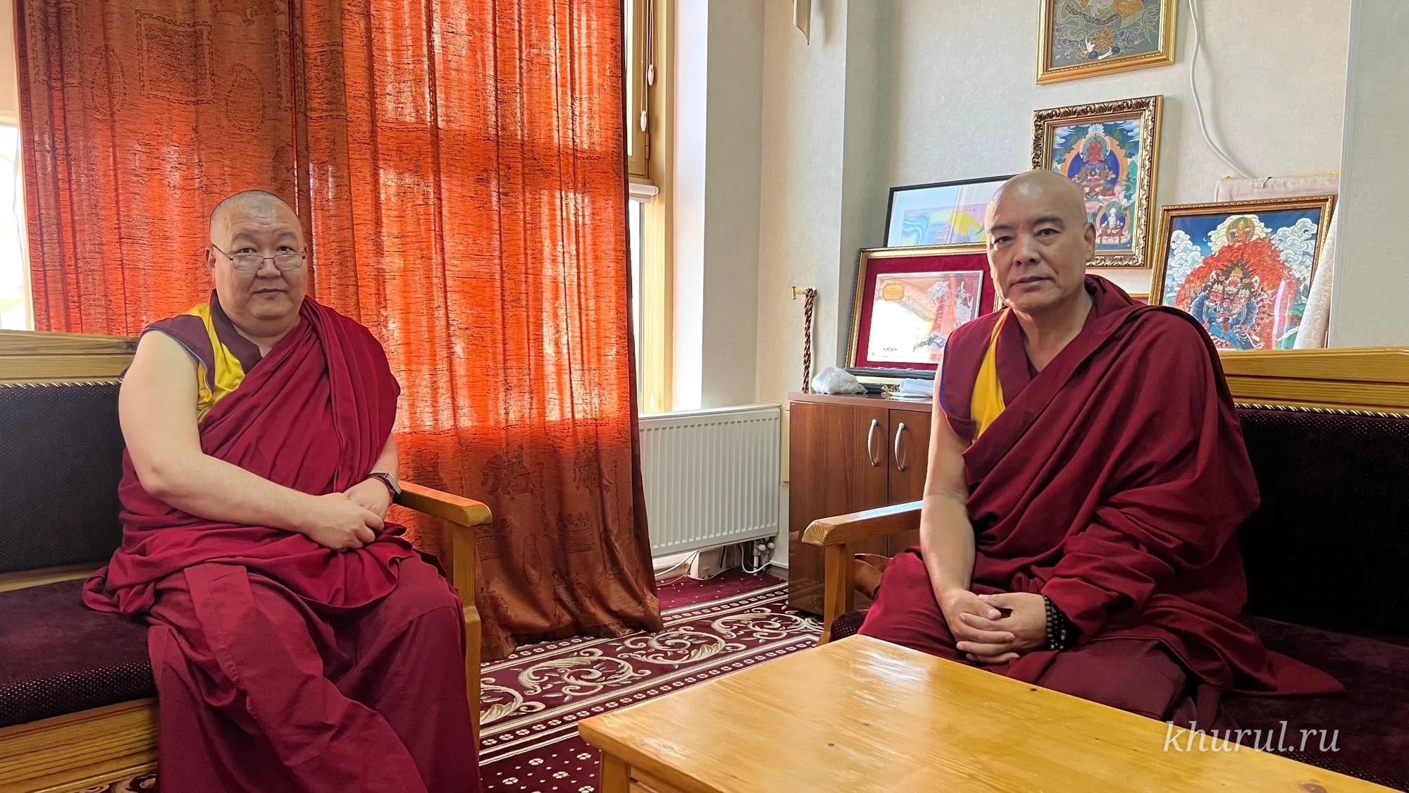 Venerable Geshe Lharampa Jagba Gyatso arrives in Kalmykia