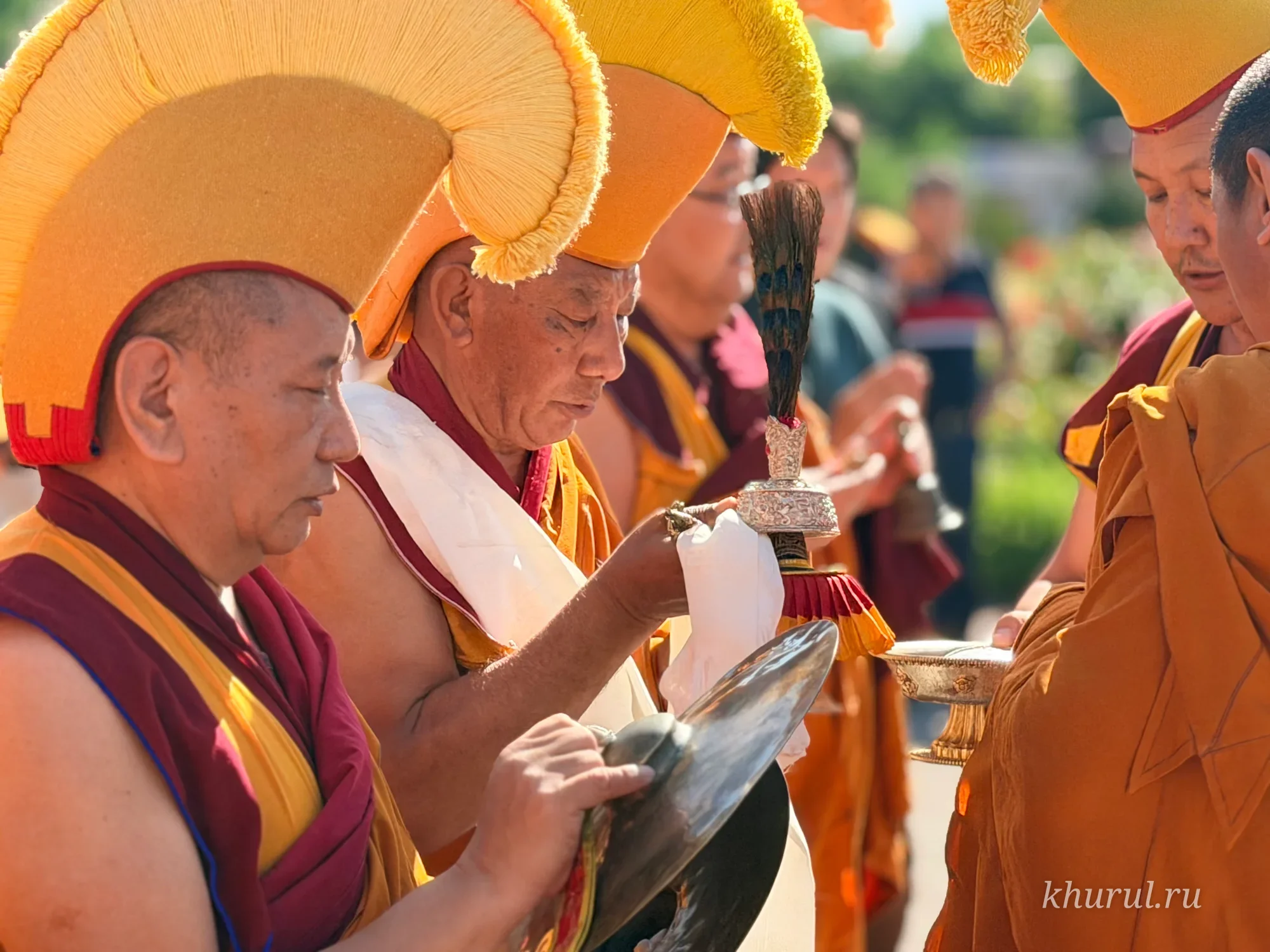 One of the Major Buddhist Holidays—the Day of the First Turning of the Wheel of Teaching—Was Celebrated in Kalmykia