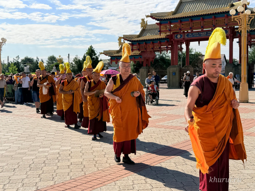 One of the Major Buddhist Holidays—the Day of the First Turning of the Wheel of Teaching—Was Celebrated in Kalmykia